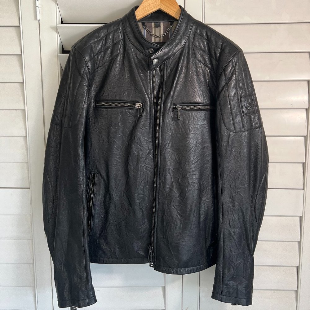 Belstaff Leather Jacket US Size 38 (Small/Medium)